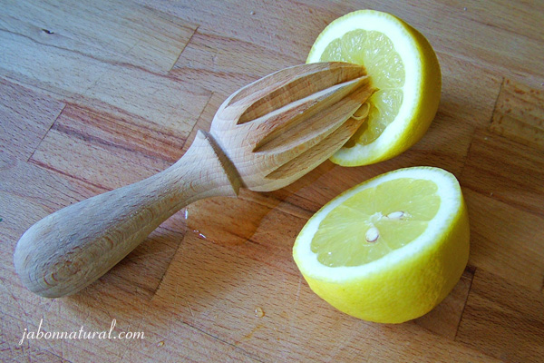 Receta de jabón de limón y tomillo