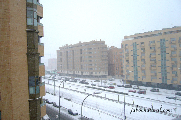 Nieve en Madrid - jabonnatural.com