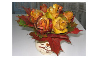 Hacer rosas a partir de hojas - jabonnatural.com