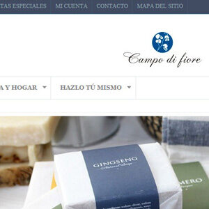 Imagen de la nueva web de Campo di fiore
